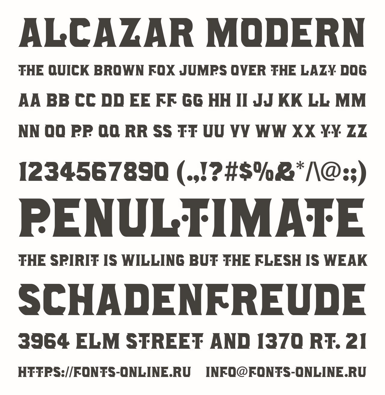 Alcazar Modern Free Font Download